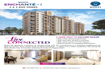 Show flat ready for visit at Nyati Enchante 1 in Pune